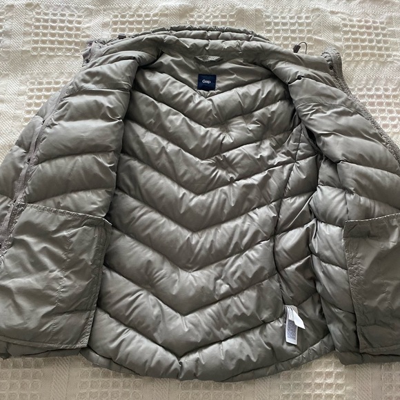 COPY-GAP Women’s Puffer Down Quilted Jacket Grey Sz L - Picture 10 of 12